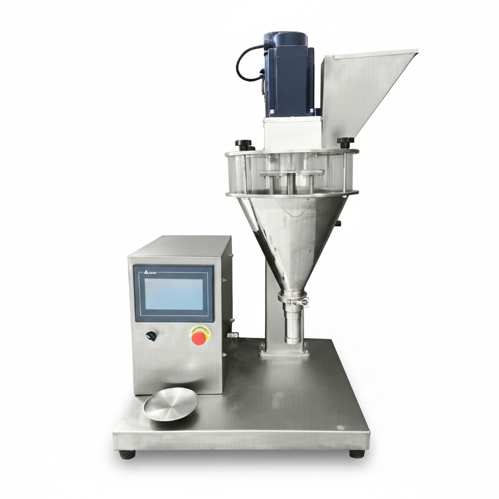 SDF-500 semi automatic small powder filling machine for medicated powder milk powder coffee powder flour protein powder