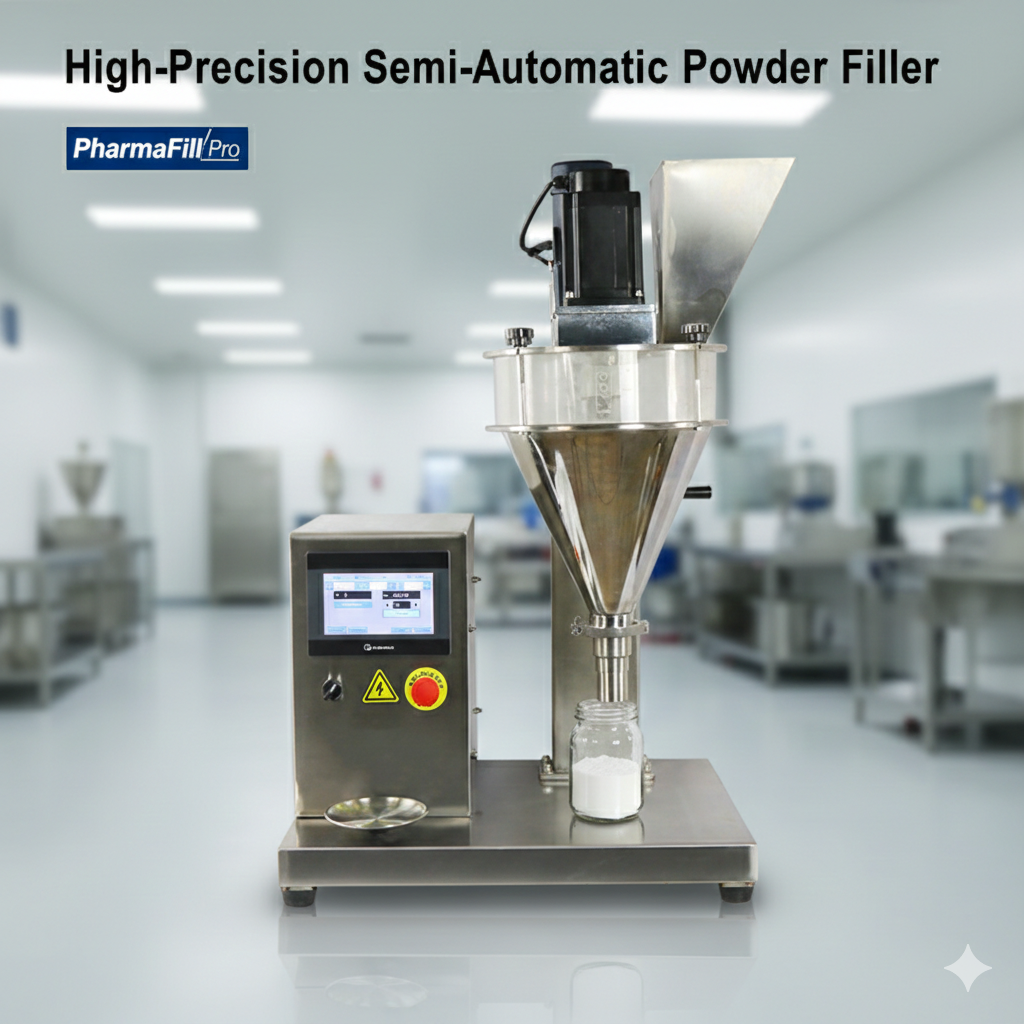 SDF-500 semi automatic small powder filling machine for medicated powder milk powder coffee powder flour protein powder