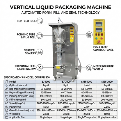 Automatic milk pouch packing machine, sachet water liquid filling machine, pouch packing machine