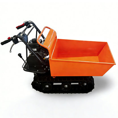 660 lb. Loading Capacity Track Barrow, Gas Powered, Welded Bucket, , Briggs & Stratton CR950,208cc 6.5HP, 3F+1R