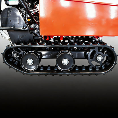 660 lb. Loading Capacity Track Barrow, Gas Powered, Welded Bucket, , Briggs & Stratton CR950,208cc 6.5HP, 3F+1R