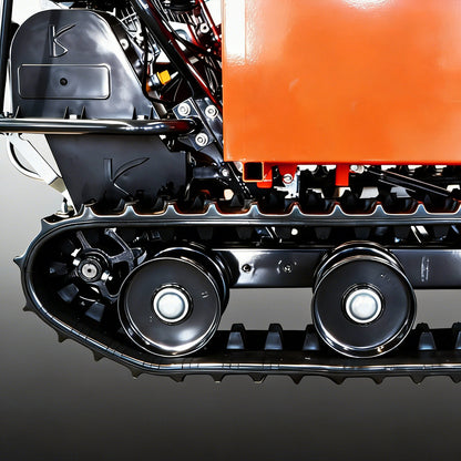 660 lb. Loading Capacity Track Barrow, Gas Powered, Welded Bucket, , Briggs & Stratton CR950,208cc 6.5HP, 3F+1R