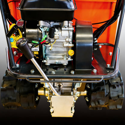 660 lb. Loading Capacity Track Barrow, Gas Powered, Welded Bucket, , Briggs & Stratton CR950,208cc 6.5HP, 3F+1R