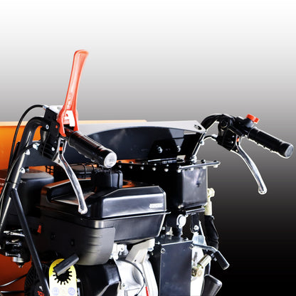 1100 lbs Loading Capacity Track Barrow with Hydraulic Assist, Gas Powered, Briggs XR1450,306cc 10HP, 3F+1R Gearbox