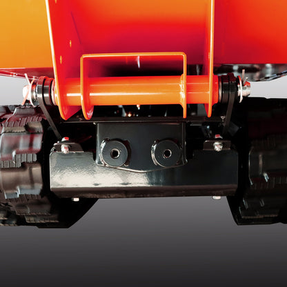 1100 lbs Loading Capacity Track Barrow with Hydraulic Assist, Gas Powered, Briggs XR1450,306cc 10HP, 3F+1R Gearbox