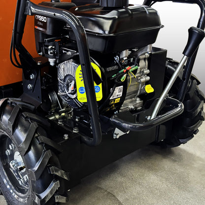 660 lb. Loading Capacity Wheel Barrow, Gas Powered Dumper Garden Cart, , Briggs CR950, 208cc 6.5HP, 3F+1R Gearbox, Four-Wheel Drive