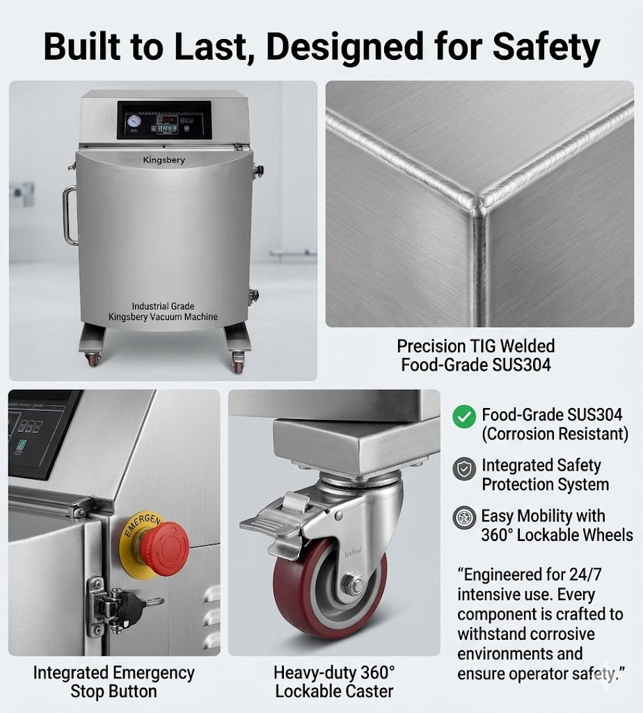 Arc shaped large capacity powder food vacuum packaging machine