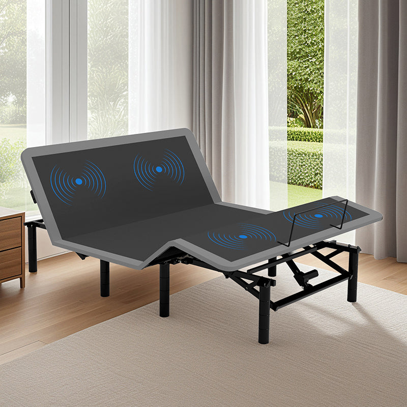 Adjustable Bed Frame with Massage Head & Foot Incline Queen Size Wireless Remote, two types of USB ports: Type-A and Type-C