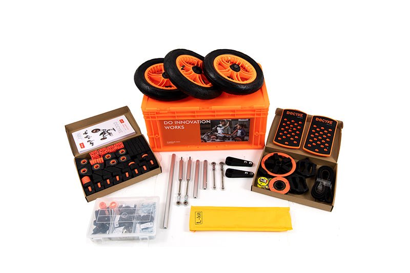 Buildable Kit 20 in 1 Kids Go Kart Set, Suitable for 1 to 8 Years Old, Two Wheel Bike, Three Wheel Bike, Most Popular L Kit (Non Electric)