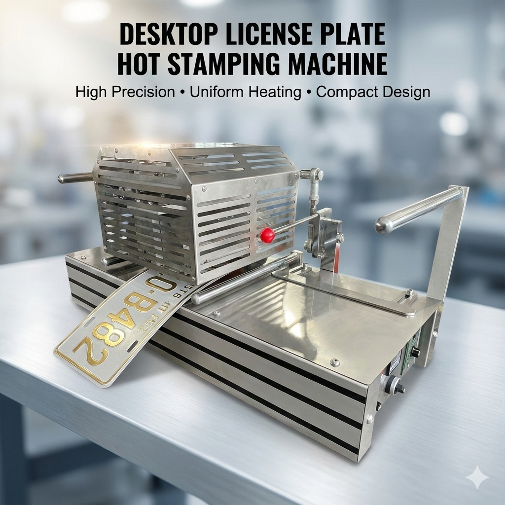 Car license plate hot foil stamping machine, continuous plate printing machine