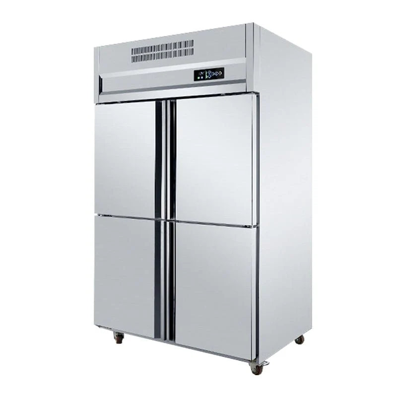 Four Door Commercial Freezer Refrigerated Freezer Dual Temperature Function