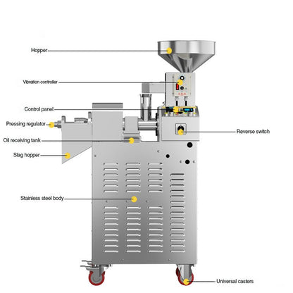 Commercial peanut sesame flaxseed oil press soybean sesame oil
