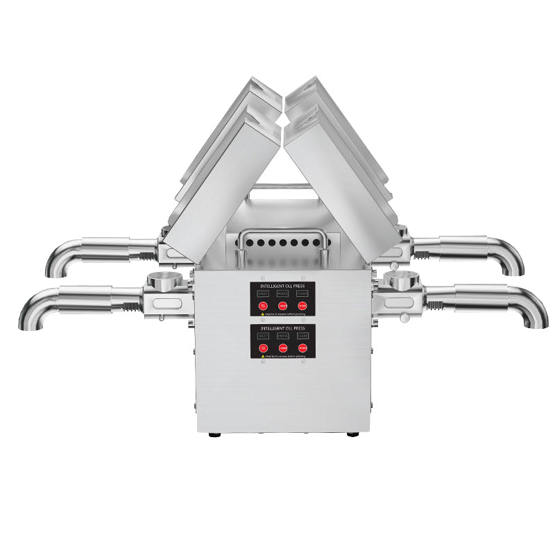 Commercial small portable 4 - head oil press for household use