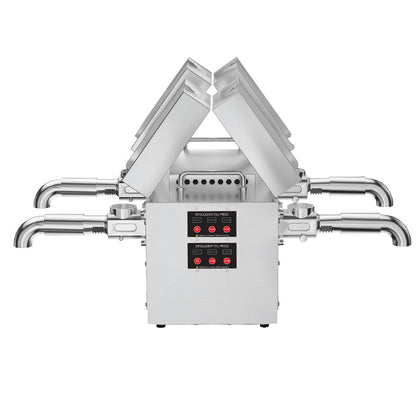 Commercial small portable 4 - head oil press for household use