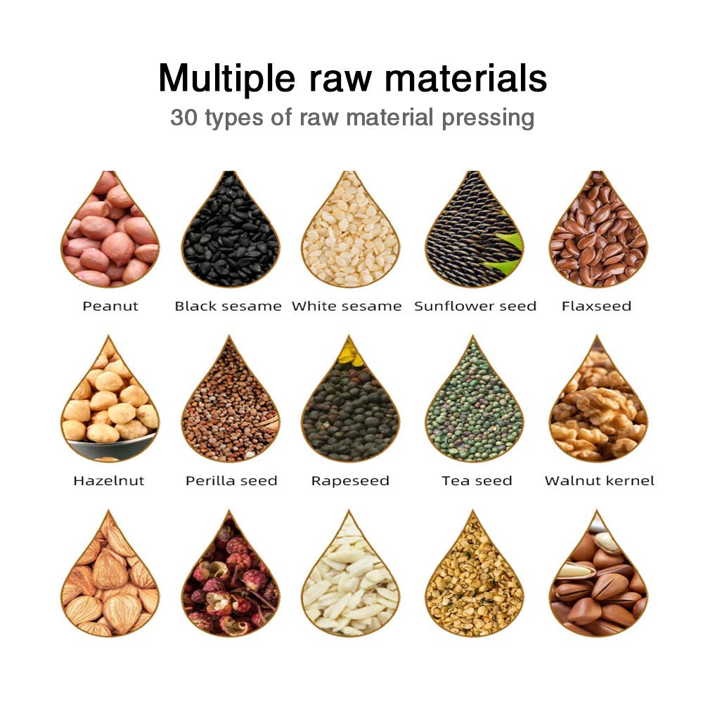 Commercial small portable 4 - head oil press for household use