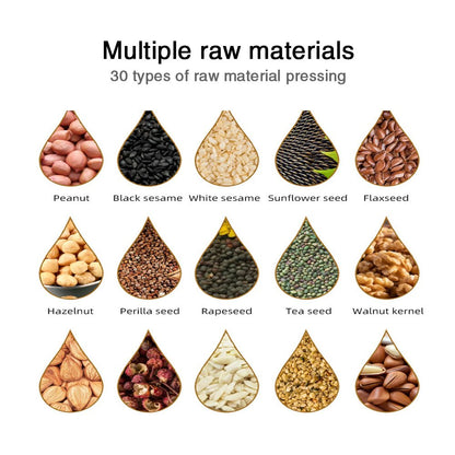 Commercial small portable 4 - head oil press for household use