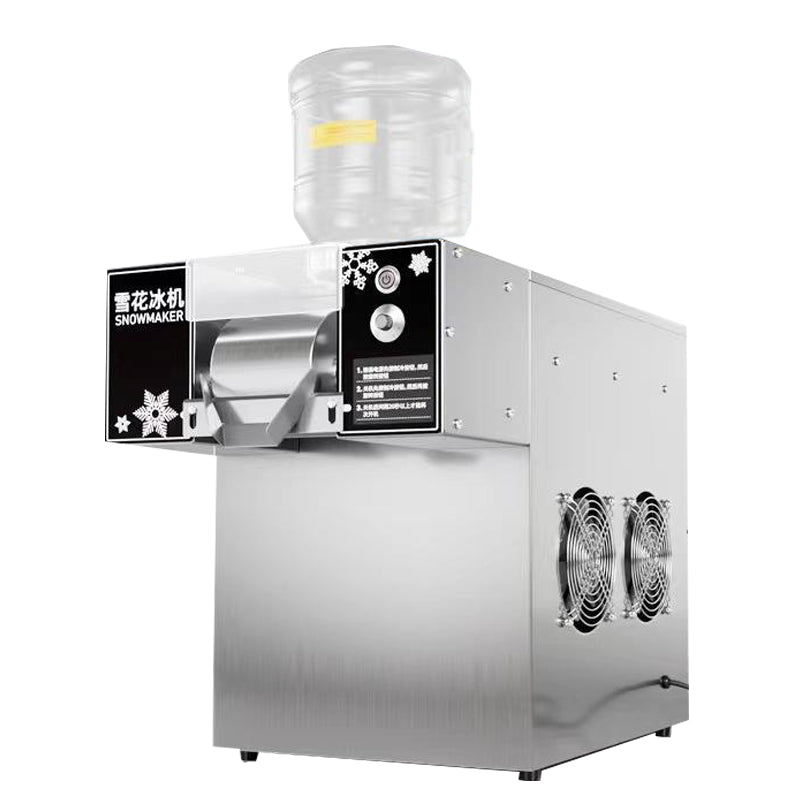 Commercial snow ice dessert machine and snowflake ice efficient production