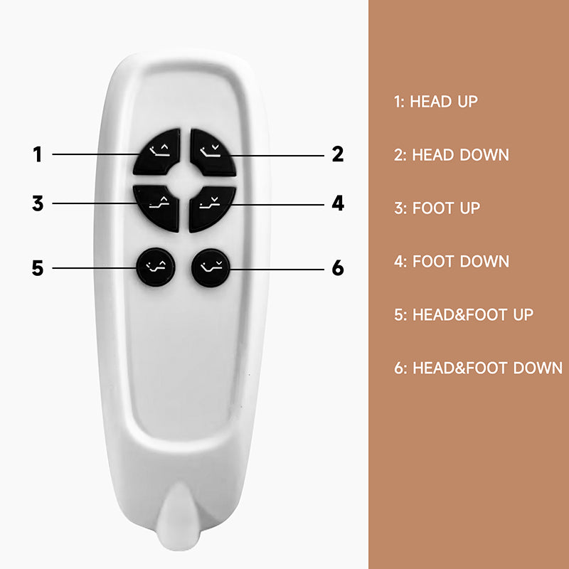 Zero-Clearance Adjustable Bed Base Frame Head and Foot Incline Quiet Motor Queen Size, Dual USB A+C Ports