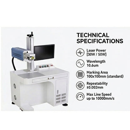 CO2 Laser marking machine 30W/50W, Laser printer marking machine