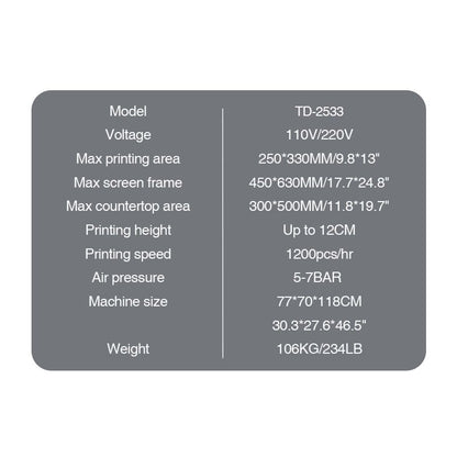 Desktop Flat Screen Printing Machine, Signage/Metal Nameplate Screen Printer Equipment