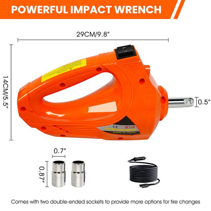 Electric Car Jack kit,5 Ton/11023 LBS Hydraulic Jack Lift with Electric Impact Wrench