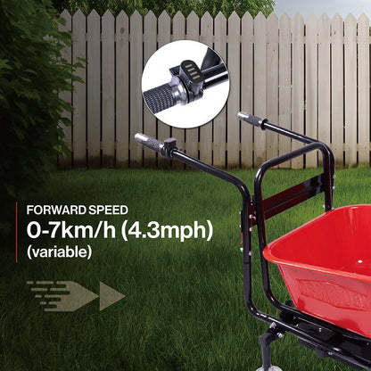 Electric wheelbarrow Electric 24v 500w Brushless Motor System, 78L garden cart