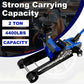 2Ton/4400lbs Low Profile Hydraulic Floor Jack, Lifting range 85mm/3.35"-360mm/14.17"