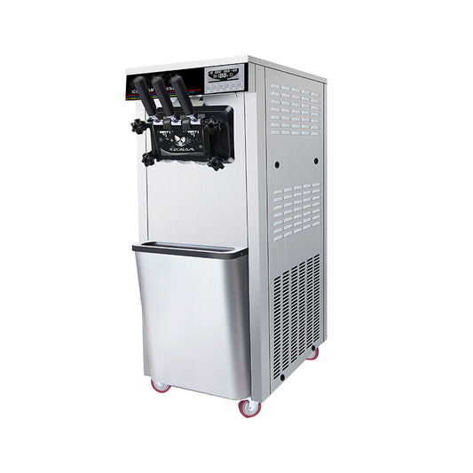 3 Flavors Commercial Soft Ice Cream Machine Stainless Steel Frozen Yogurt Machine with Refrigerant R404a