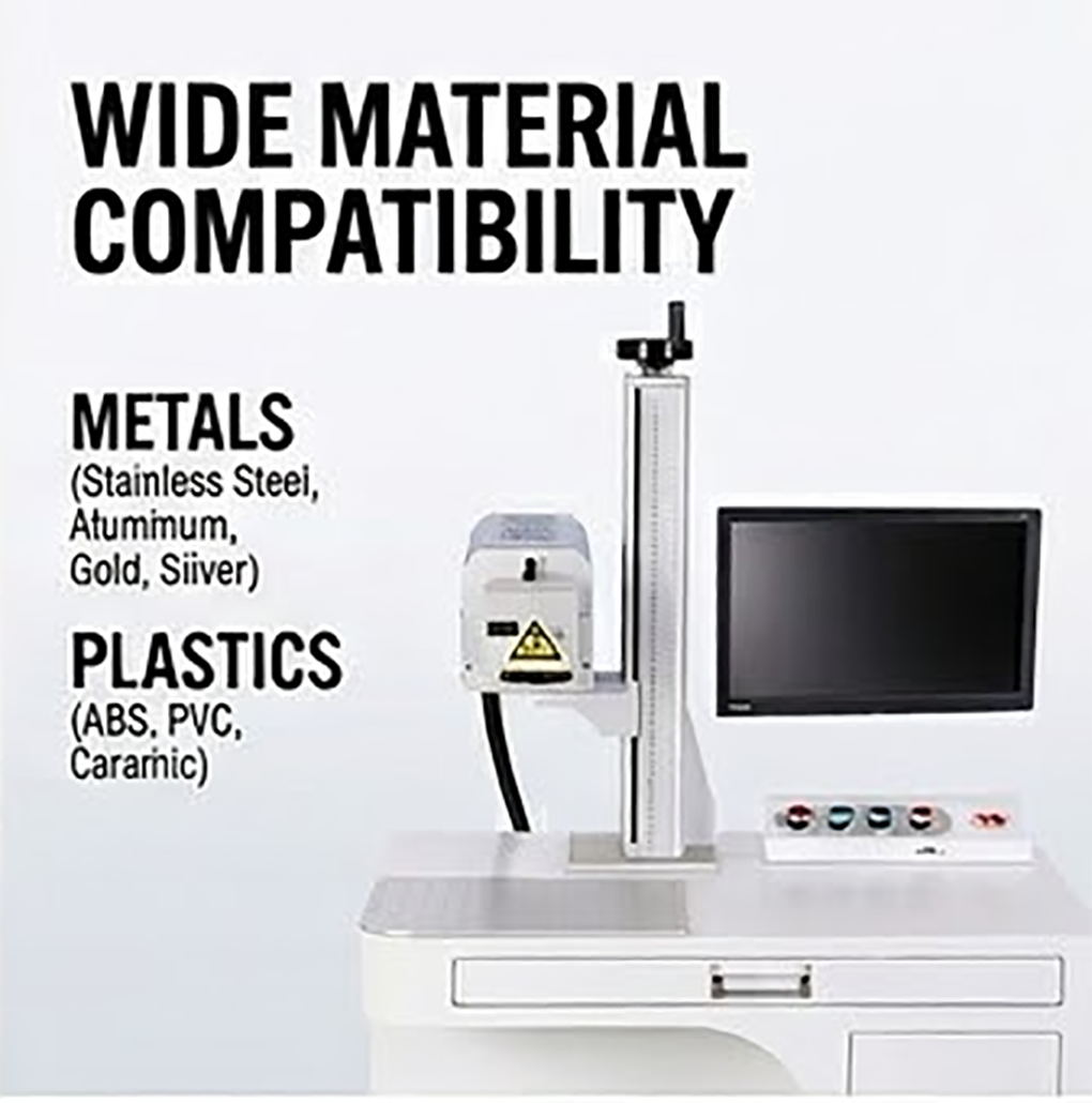 High-Precision Fiber Laser Metal Marking Machine 20W 30W 50W