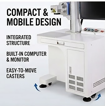High-Precision Fiber Laser Metal Marking Machine 20W 30W 50W