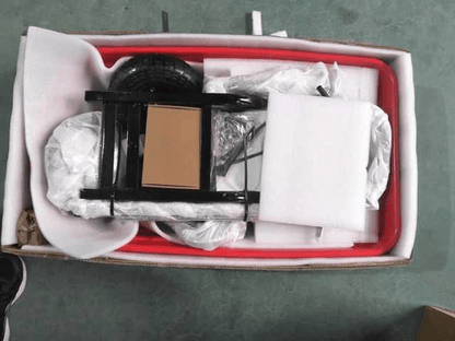 Four - wheeled electric cart 24V 180W lead - acid battery 264 lbs Electric wheelbarrow 75L electric garden cart