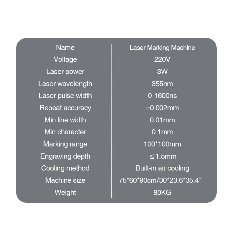 High - Accuracy Desktop Necklace Projector Machine, Laser Marking Machine, Nano Micro Engraving Machine