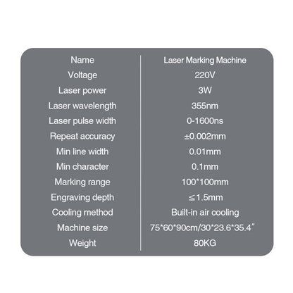 High - Accuracy Desktop Necklace Projector Machine, Laser Marking Machine, Nano Micro Engraving Machine