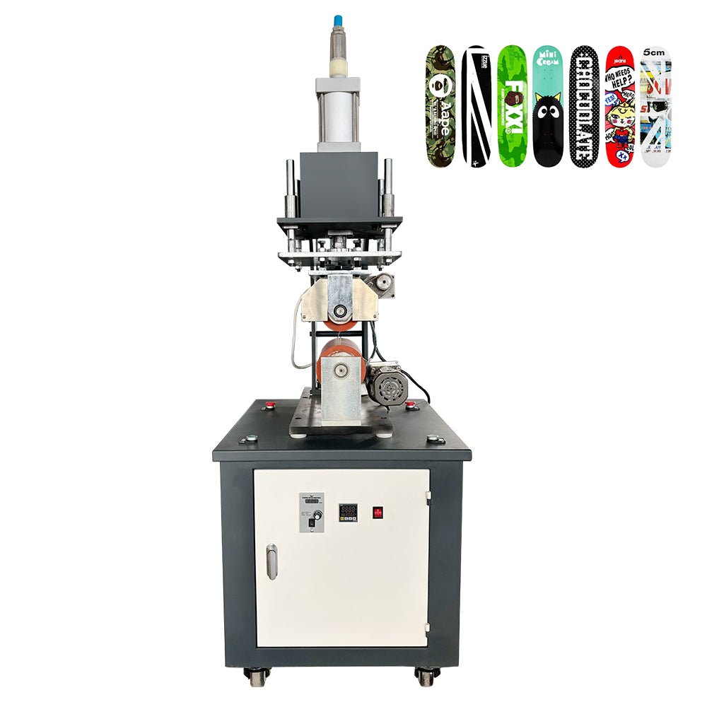 HT - RB - 300 Semi - automatic roller heat transfer printing machine for skateboards, skateboard heat transfer machine