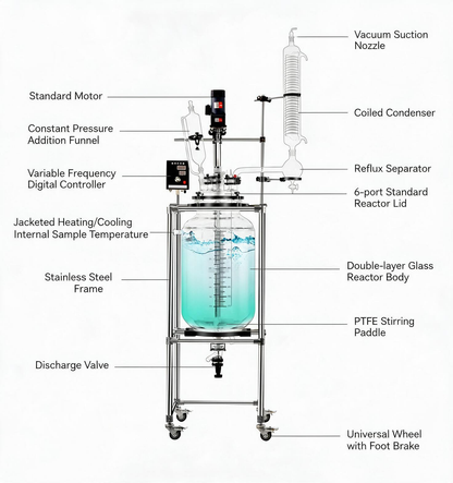S212 Series Laboratory Double-Layer Glass Reactor Product Overview