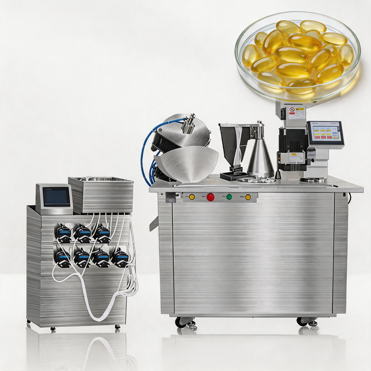 Semi-Automatic Liquid Capsule Filling Machine CGN-208L - Oil Pill Filler