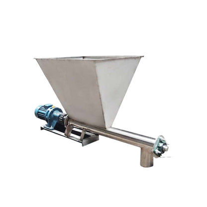 Large hopper design of the horizontal screw feeder for stable material loading