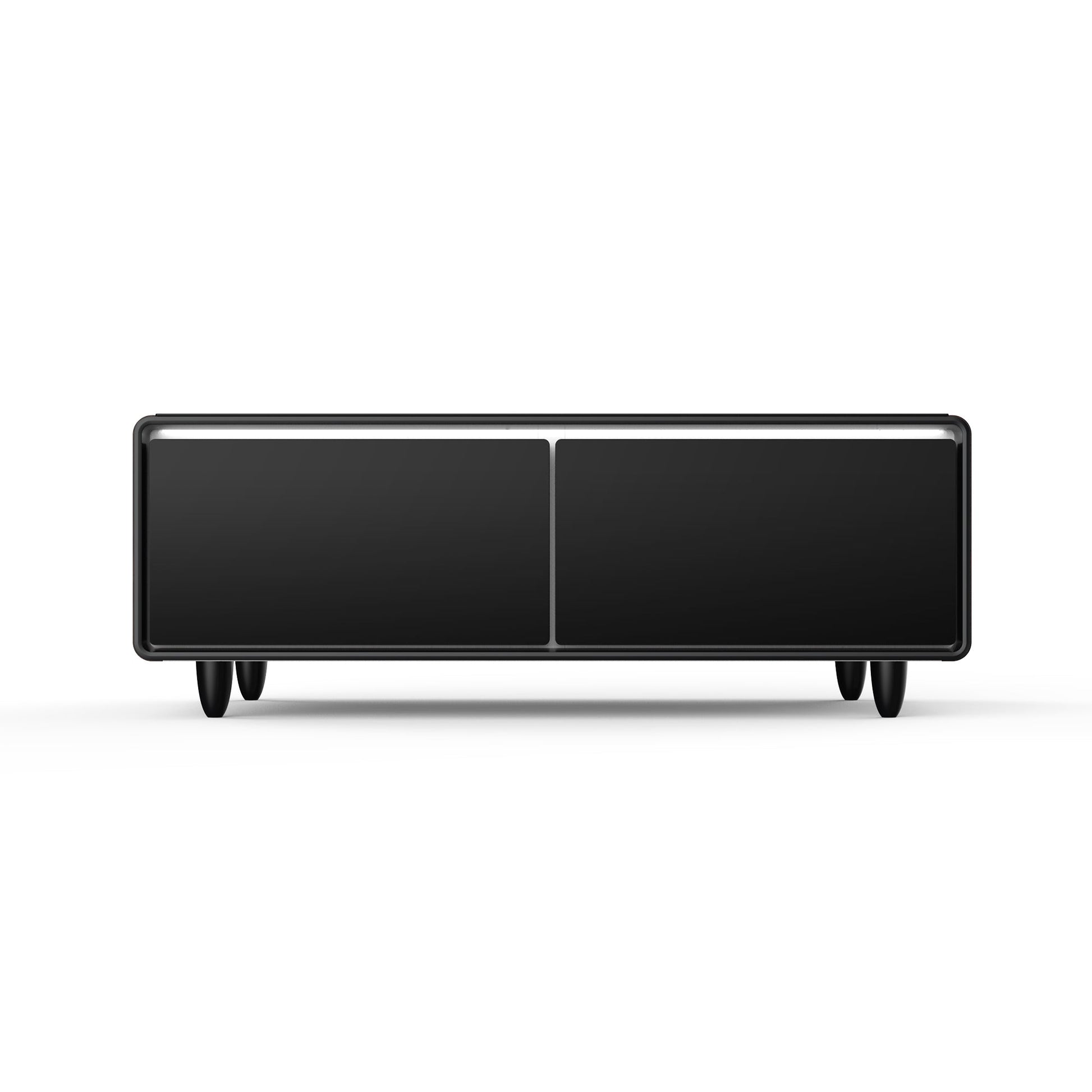 Modern Smart Coffee Table with Built - in Fridge, Bluetooth Speaker