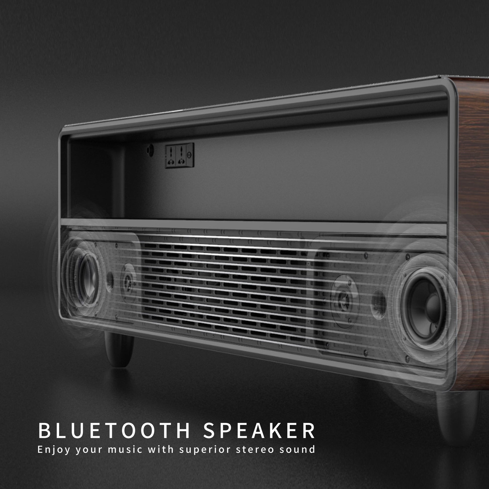 Modern Smart Coffee Table with Built - in Fridge, Bluetooth Speaker