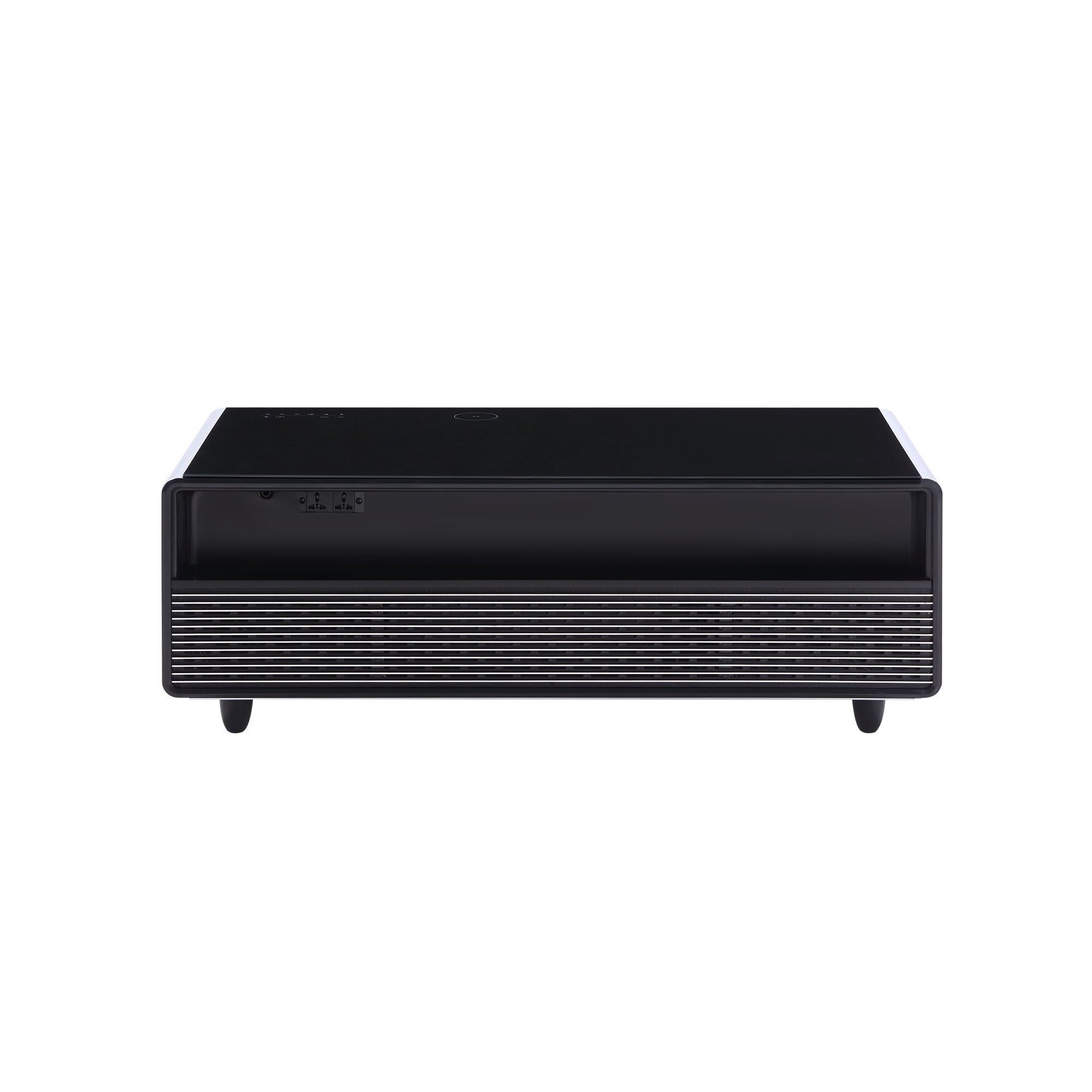 Modern Smart Coffee Table with Built - in Fridge Power Socket White