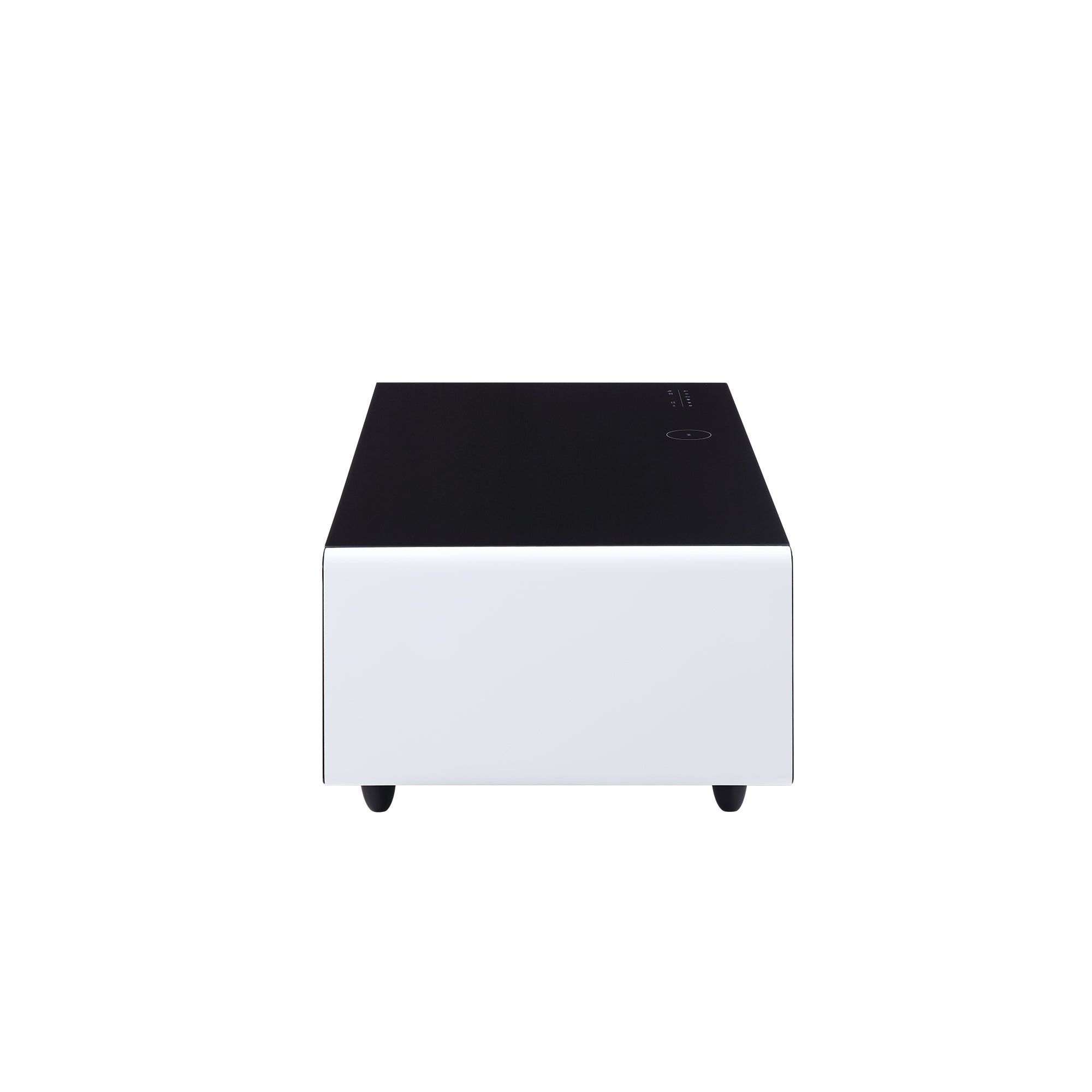 Modern Smart Coffee Table with Built - in Fridge Power Socket White