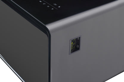 Modern Smart Coffee Table with Built - in Fridge Touch Control Panel