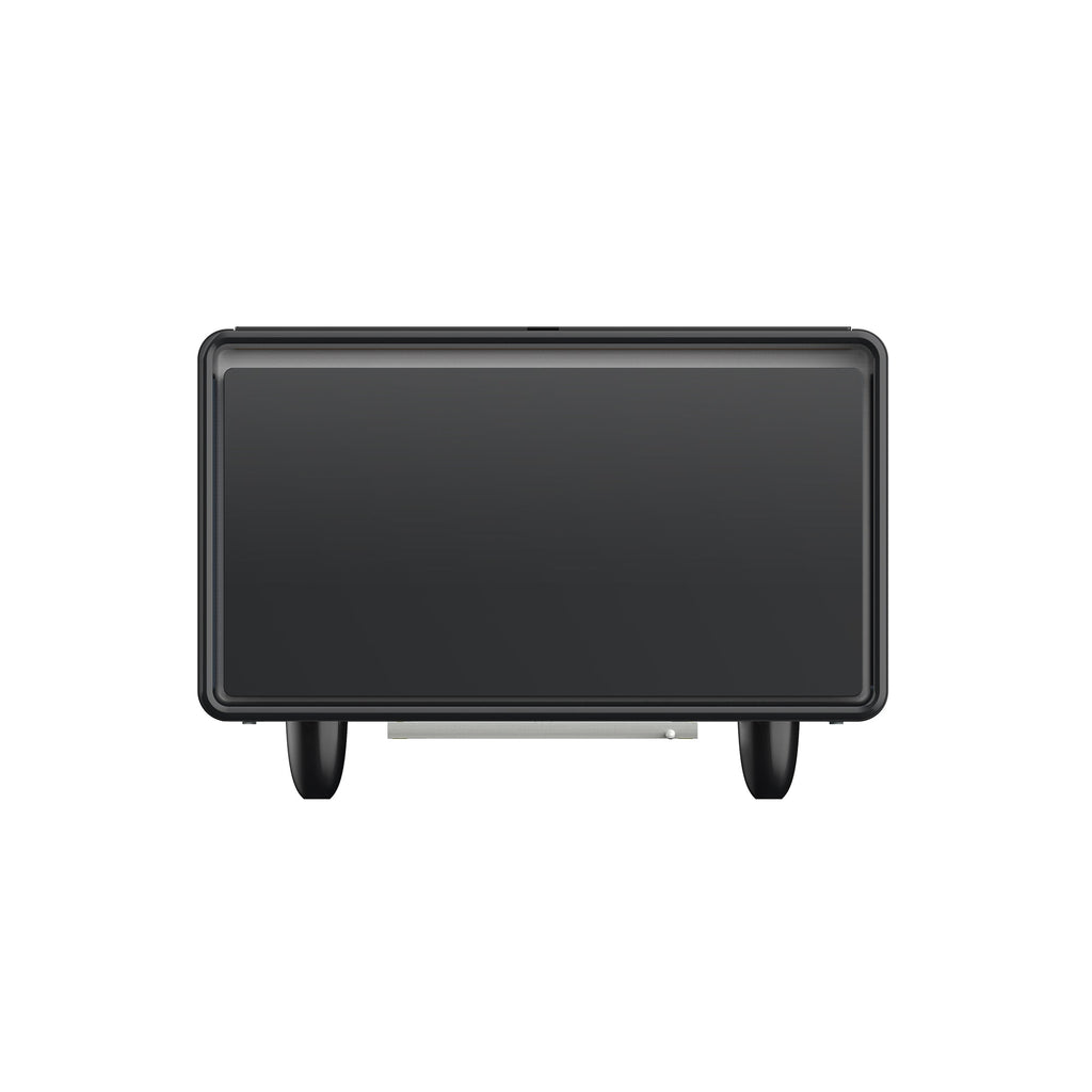 Modern Smart Side Table with Built - in Fridge Wireless Charging Black