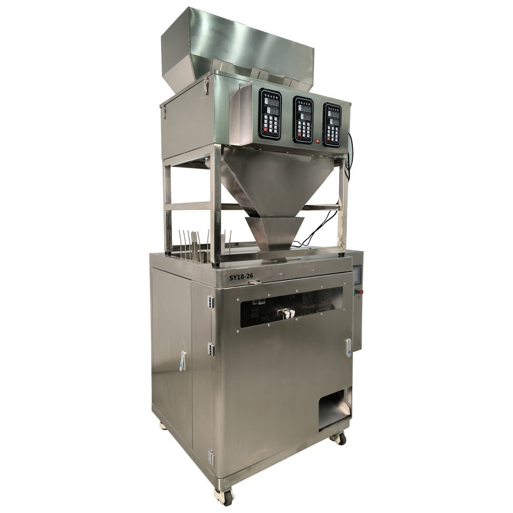 Multifunction Three - head Electronic Packing Scale Packing Machine, Granule Stand Up Pouch Filling And Sealing Machine