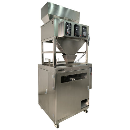 Multifunction Three - head Electronic Packing Scale Packing Machine, Granule Stand Up Pouch Filling And Sealing Machine