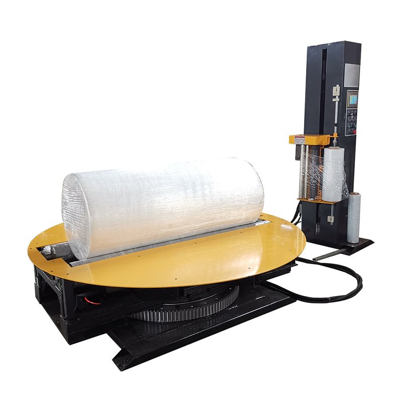 Paper Roll Reel Stretch Wrapping Machine Reel Cylinder Roll Packing Machine, Six - sided Packaging Stretch Wrapping Machine