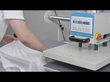 16″x24″ Pneumatic up Sliding Dual Platen Heat Press Machine with Infrared Positioning