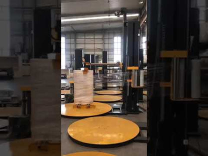 Door Panel Stretch Wrapping Machine, Pallet Packing Machine With Top Plate Pressure