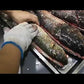 Automatic commercial fish killing machine with open belly and back