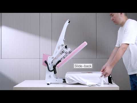 13″x18″ Semi-automatic Heat Press Machine With Auto Open and Slide-out Base